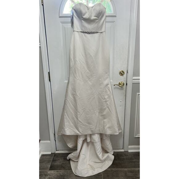 Mikaella Bridal Wedding Dress Cream/Pearl Color Size 8 Style #2267 NWT $2000 - Picture 3 of 16